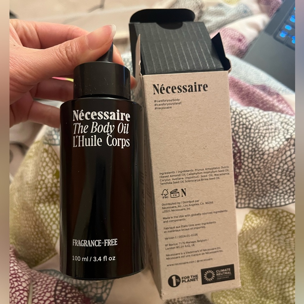 Necessaire Body Oil, Brand new, never used, with box.